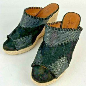 Ruff Hewn Womans 6 1/2 M Black Slip Sandal On